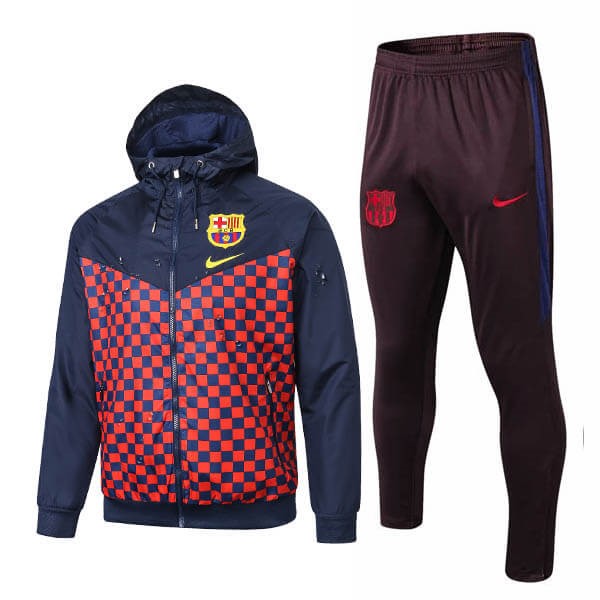 Coupe Vent Barcelone Ensemble Complet 2019-20 Bleu Rouge